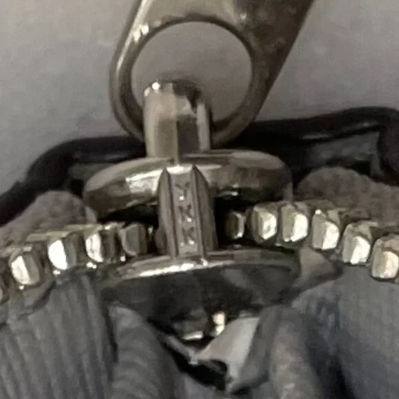 Coach Gray Snakeskin Leather Accordion Style Zip Around Wallet - Picture 15 of 16